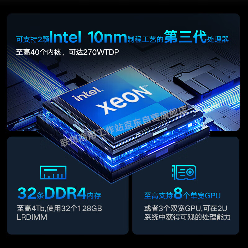  联想【机架式服务器】【SR660 V2】2*5318Y/64G内存/960G+3*8TB企业级/530-8i